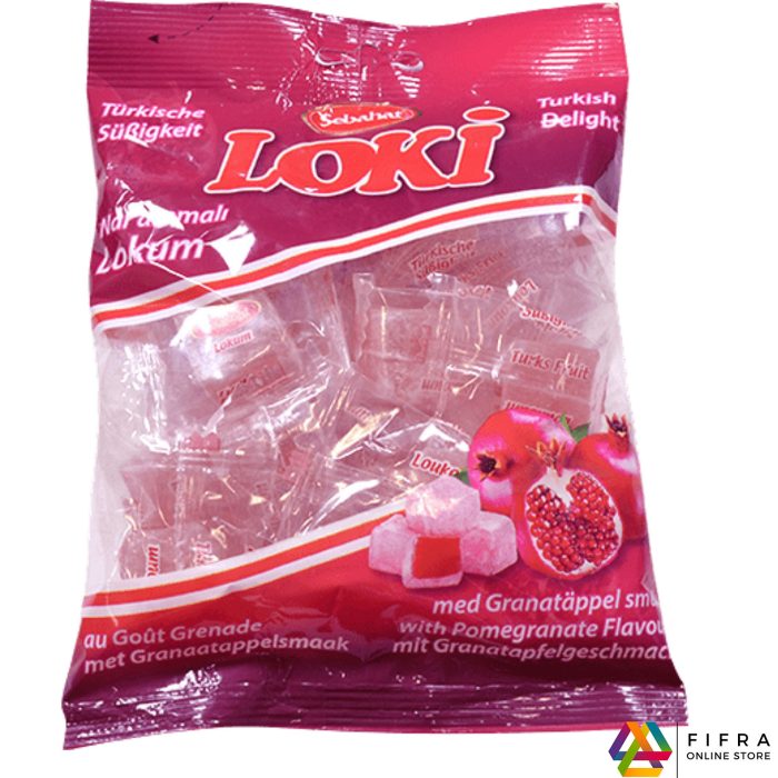 Loki | Turkish Delight | Lokum | Pomegranate Flavour | 8 x 200 gr