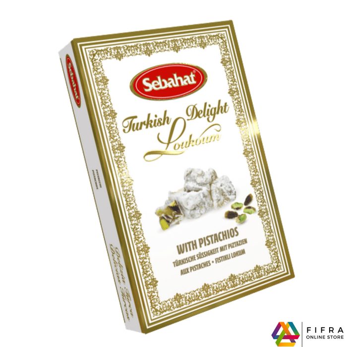 Sebahat | Turkish Delight | Lokum | Pistachios Flavour |  Gift Box | 250g℮