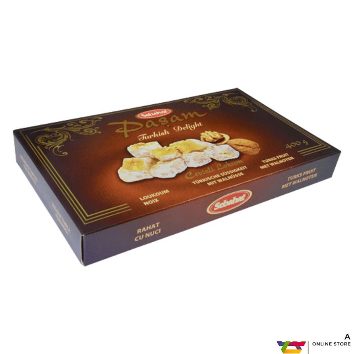 Sebahat | Turkish Delight | Pasam | Lokum | Extra Walnuts | Gift Box | 400 gr