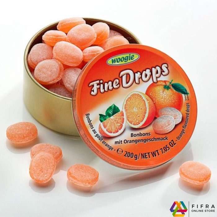 Woogie | Fine Drops | Orange Flavored | 200 gr